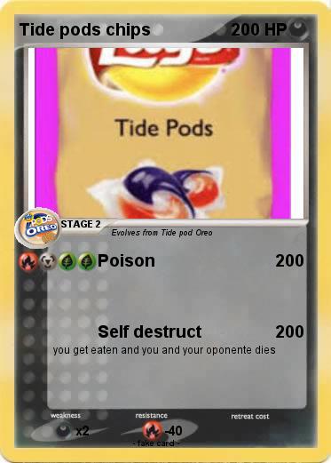 Pokemon Tide pods chips