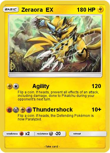 Pokemon Zeraora  EX