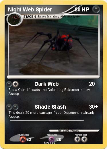 Pokemon Night Web Spider