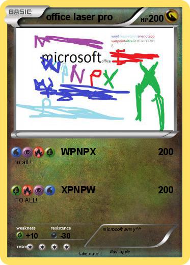 Pokemon office laser pro