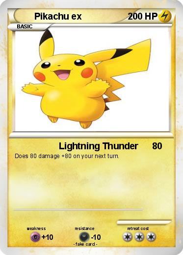 Pokemon Pikachu ex
