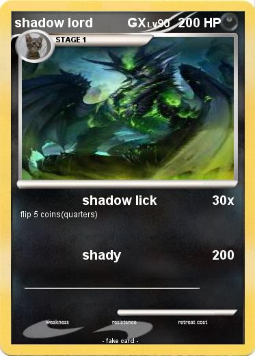 Pokemon shadow lord          GX
