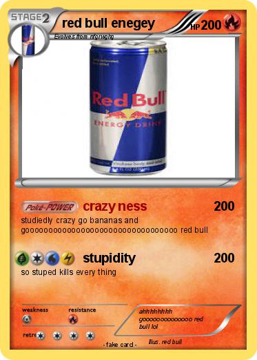 Pokemon red bull enegey
