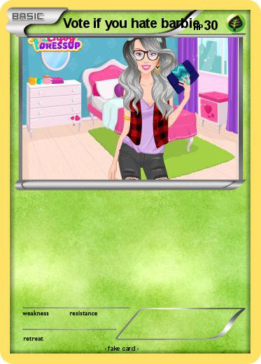Pokemon Vote if you hate barbie