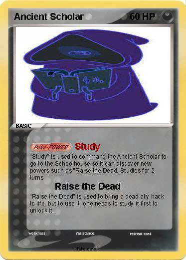 Pokemon Ancient Scholar