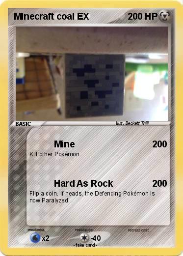 Pokemon Minecraft coal EX