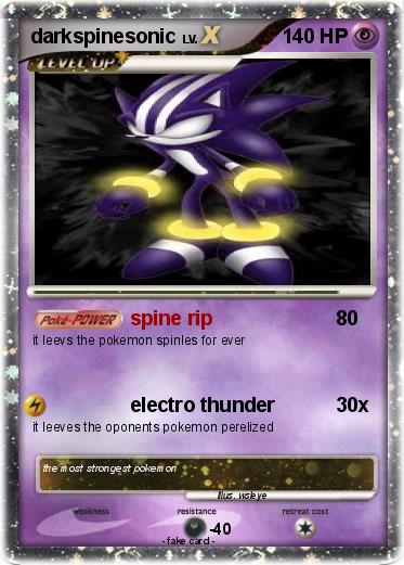 Pokemon darkspinesonic