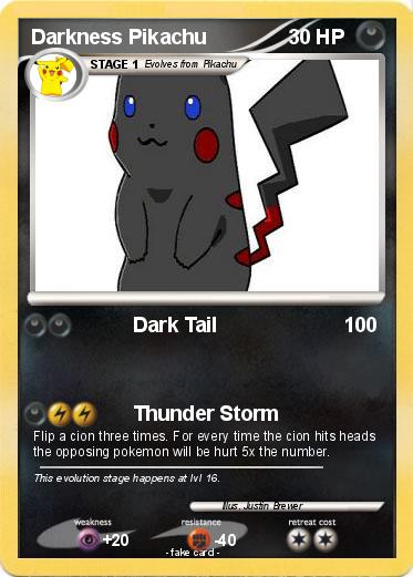 Pokemon Darkness Pikachu
