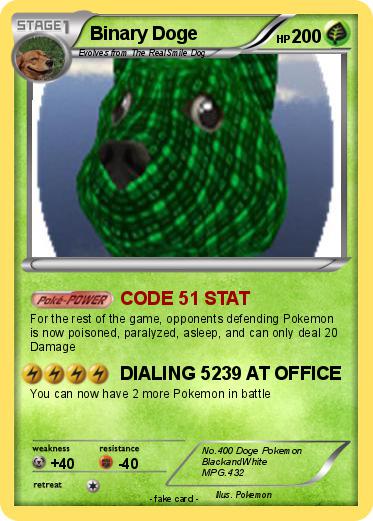 Pokemon Binary Doge