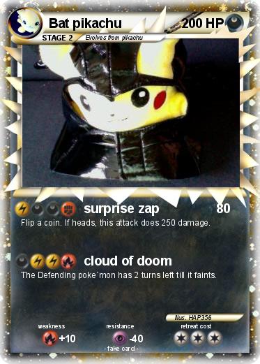 Pokemon Bat pikachu