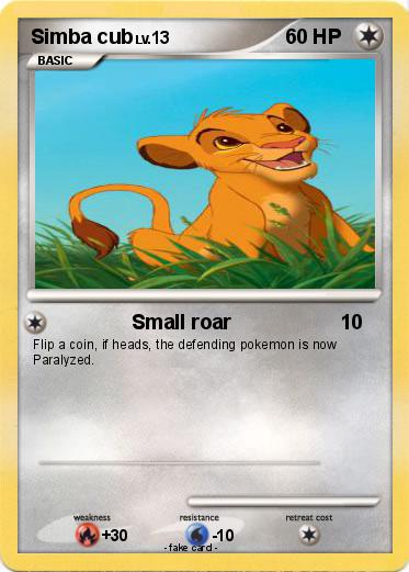 Pokemon Simba cub