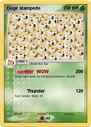 Pokemon Doge stampede