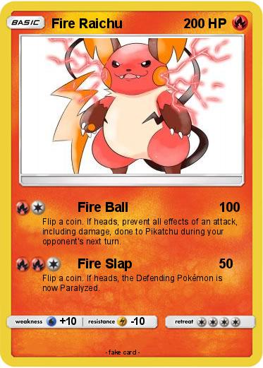 Pokemon Fire Raichu