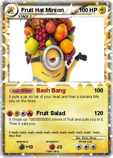 Pokemon Fruit Hat Minion