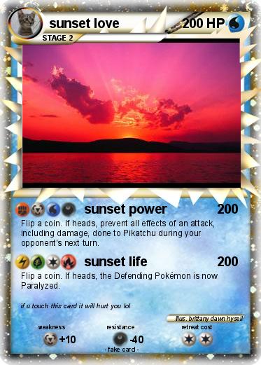 Pokemon sunset love