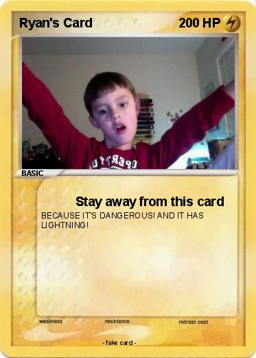 Pokemon Ryan's Card