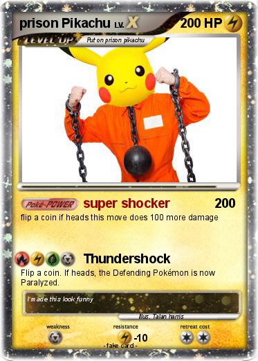 Pokemon prison Pikachu