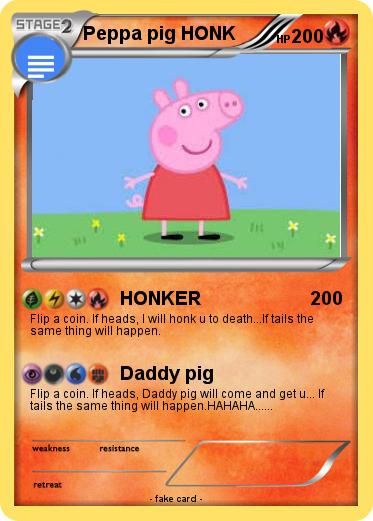 Pokemon Peppa pig HONK