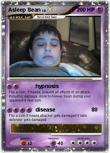 Pokemon Asleep Sean