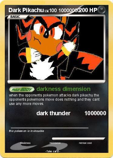 Pokemon Dark Pikachu