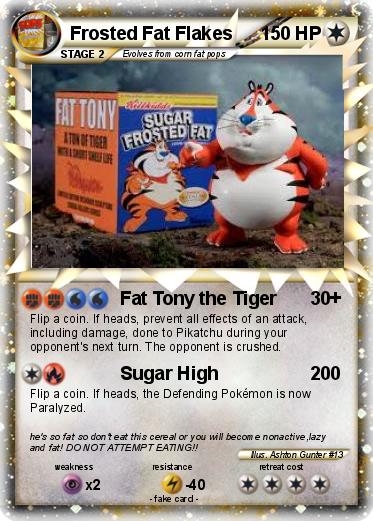 Pokemon Frosted Fat Flakes
