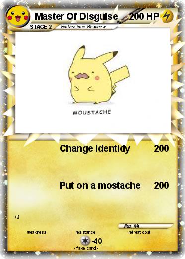 Pokemon Master Of Disguise