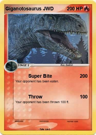 Pokemon Giganotosaurus JWD