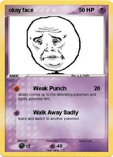 Pokemon okay face
