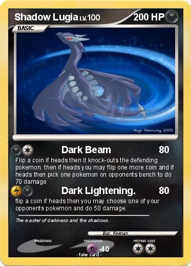 Pokemon Shadow Lugia