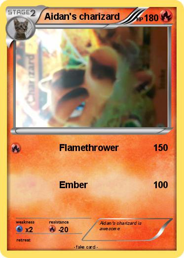 Pokemon Aidan's charizard