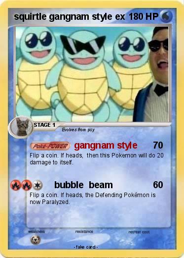 Pokemon squirtle gangnam style ex