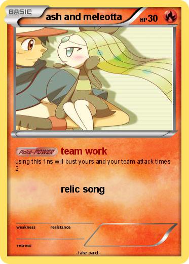 Pokemon ash and meleotta