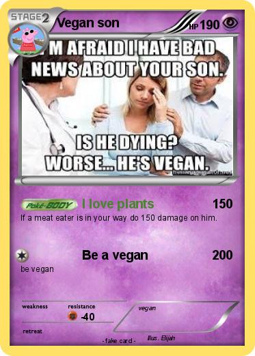 Pokemon Vegan son