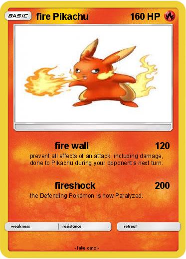 Pokemon fire Pikachu