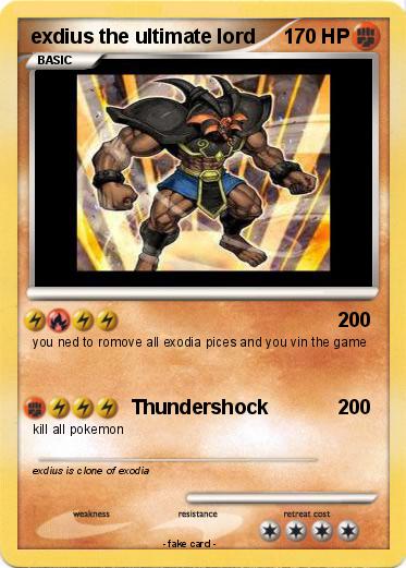 Pokemon exdius the ultimate lord