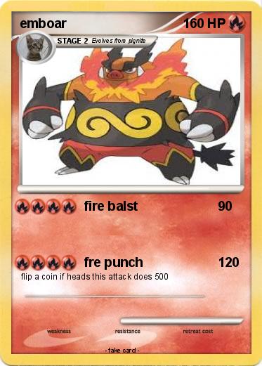 Pokemon emboar