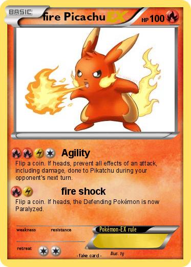 Pokemon fire Picachu