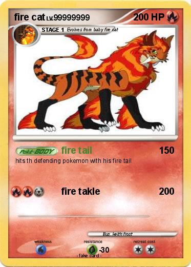 Pokemon fire cat