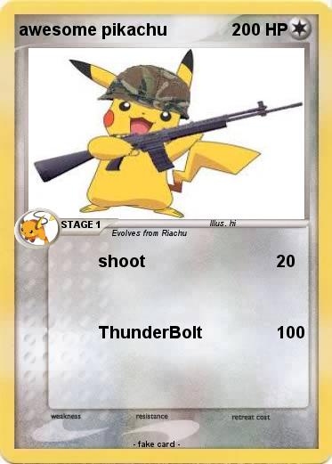Pokemon awesome pikachu