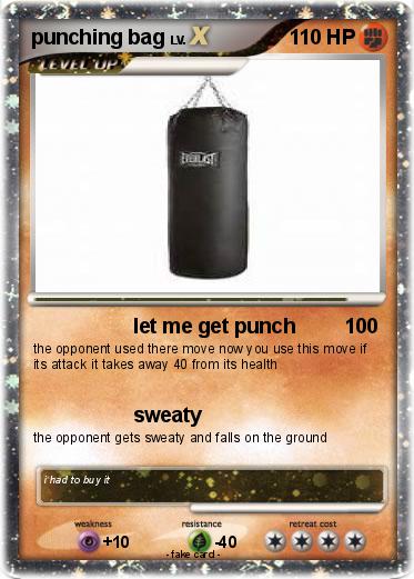Pokemon punching bag