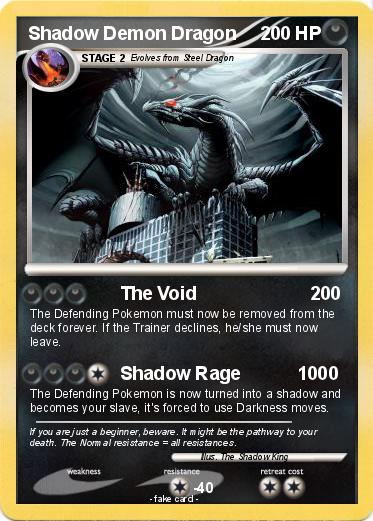 Pokemon Shadow Demon Dragon