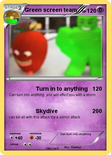 Pokemon Green screen team