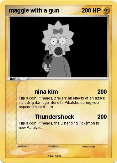 Pokemon maggie with a gun