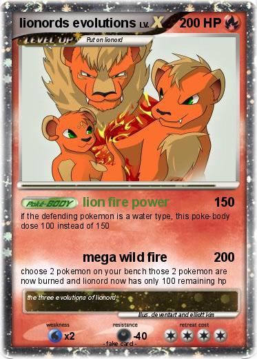 Pokemon lionords evolutions
