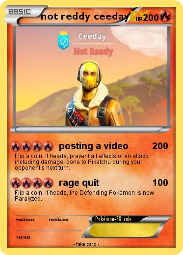 Pokemon not reddy ceeday