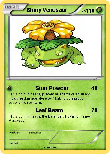 Pokemon Shiny Venusaur