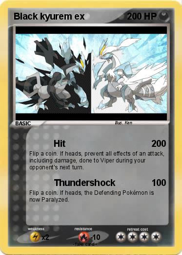 Pokemon Black kyurem ex