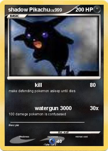 Pokemon shadow Pikachu