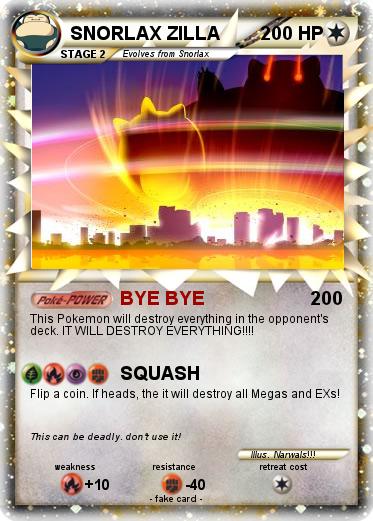 Pokemon SNORLAX ZILLA