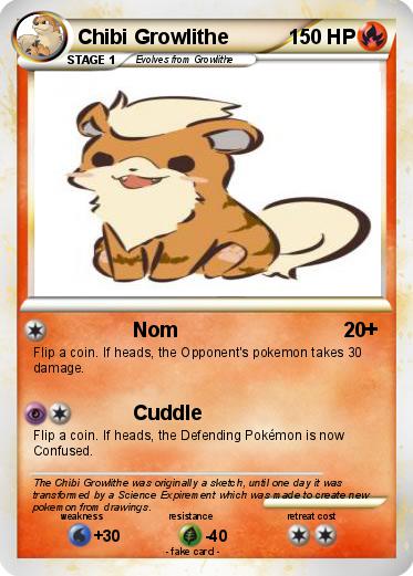 Pokemon Chibi Growlithe